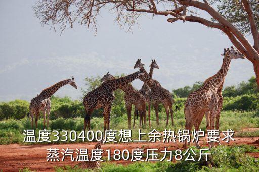 温度330400度想上余热锅炉要求蒸汽温度180度压力8公斤
