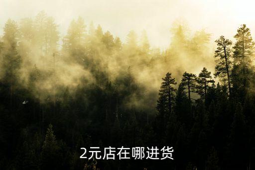 2元店在哪进货