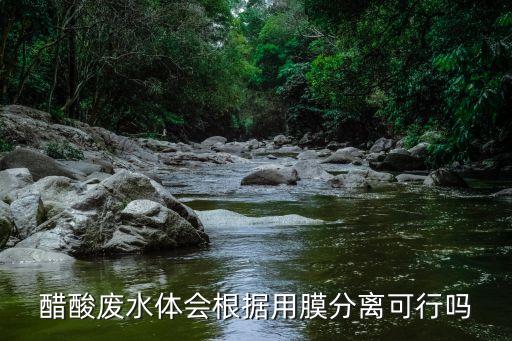 醋酸废水体会根据用膜分离可行吗