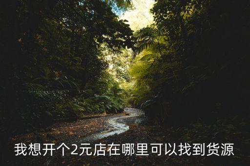 我想开个2元店在哪里可以找到货源