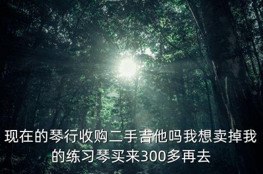 现在的琴行收购二手吉他吗我想卖掉我的练习琴买来300多再去
