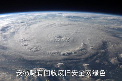 安徽哪有回收废旧安全网绿色