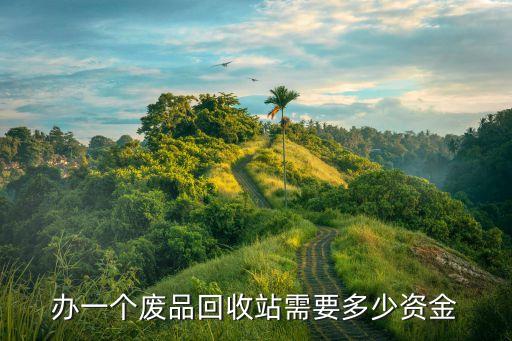 办一个废品回收站需要多少资金