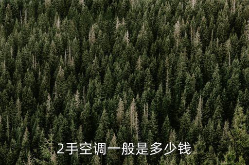2手空调一般是多少钱
