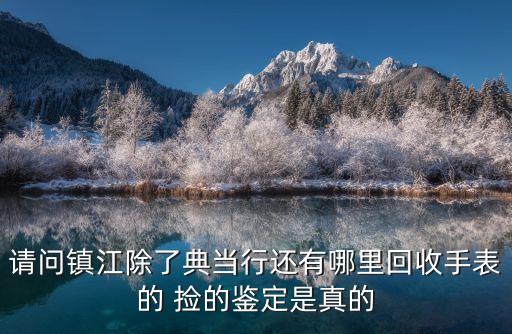 请问镇江除了典当行还有哪里回收手表的 捡的鉴定是真的