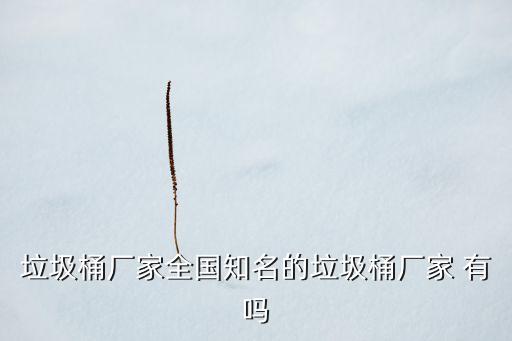 垃圾桶厂家全国知名的垃圾桶厂家 有吗