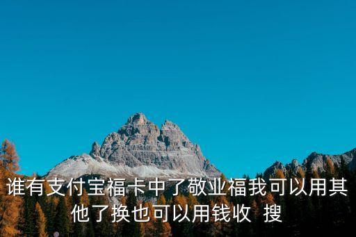 福卡回收多少钱，2017年支付宝集福卡有人在群里几块钱收很多福卡干什么