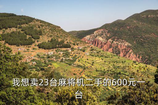 我想卖23台麻将机二手的600元一台