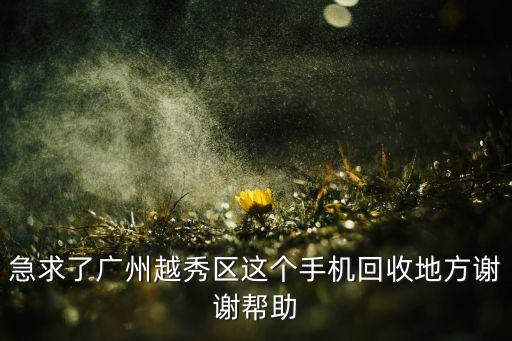 急求了广州越秀区这个手机回收地方谢谢帮助