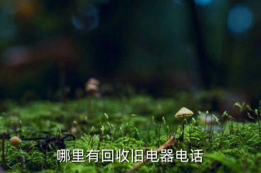 哪里有回收旧电器电话