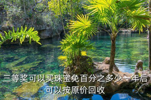三等奖可以买珠宝免百分之多少一年后可以按原价回收