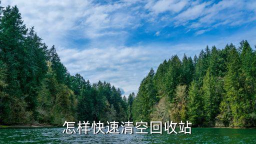 怎样快速清空回收站