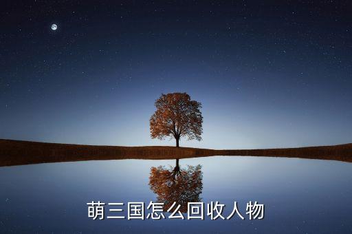 萌三国怎么回收人物
