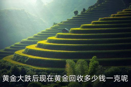 黄金大跌后现在黄金回收多少钱一克呢