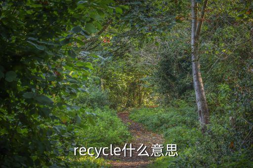 recycle什么意思