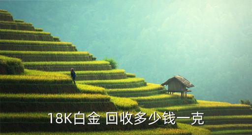 18K白金 回收多少钱一克