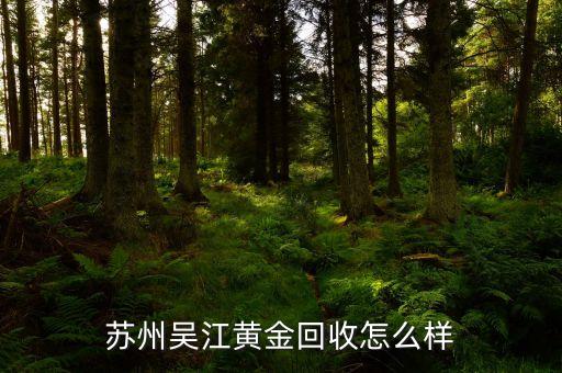 苏州吴江黄金回收怎么样
