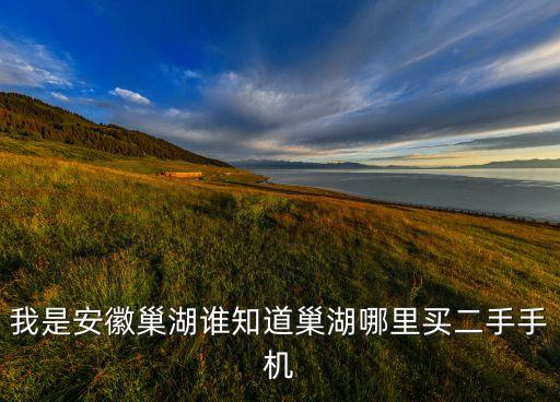 我是安徽巢湖谁知道巢湖哪里买二手手机