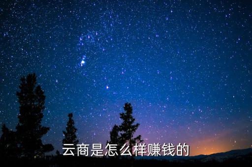 云商是怎么样赚钱的