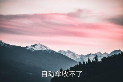 自动伞收不了