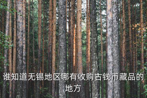 谁知道无锡地区哪有收购古钱币藏品的地方