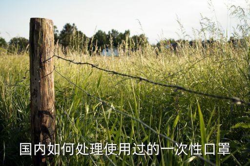 国内如何处理使用过的一次性口罩