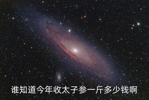 谁知道今年收太子参一斤多少钱啊