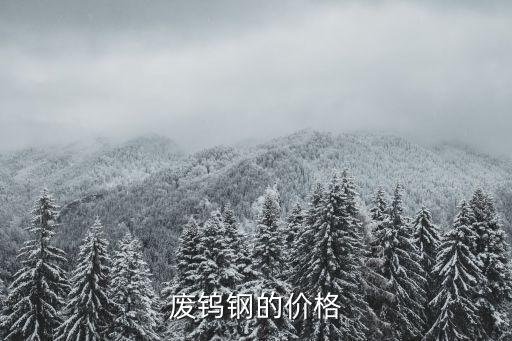 废钨钢的价格