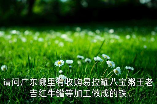 请问广东哪里有收购易拉罐八宝粥王老吉红牛罐等加工做成的铁
