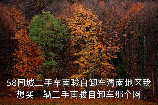 58同城二手车南骏自卸车渭南地区我想买一辆二手南骏自卸车那个网