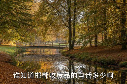 谁知道邯郸收废品的电话多少啊
