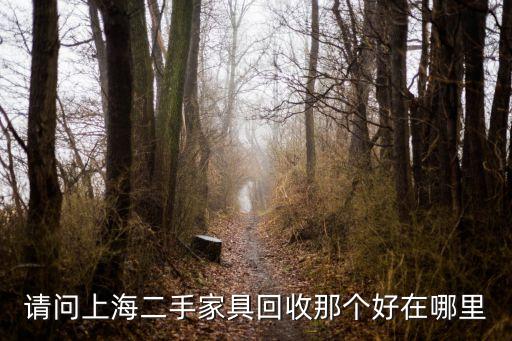 请问上海二手家具回收那个好在哪里