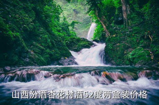 山西汾酒杏花村酒52度两盒装价格