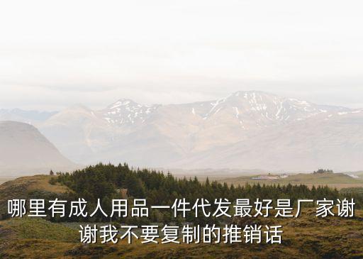 哪里有成人用品一件代发最好是厂家谢谢我不要复制的推销话
