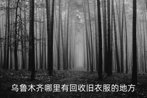 乌鲁木齐哪里有回收旧衣服的地方