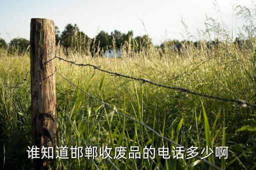 谁知道邯郸收废品的电话多少啊