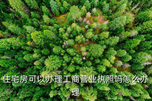 住宅房可以办理工商营业执照吗怎么办理