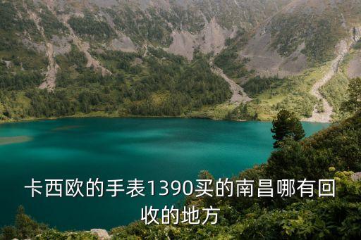 卡西欧的手表1390买的南昌哪有回收的地方