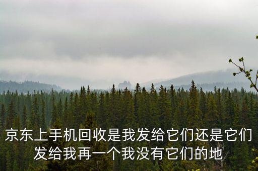 京东上手机回收是我发给它们还是它们发给我再一个我没有它们的地