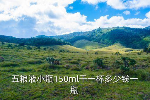 五粮液小瓶150ml干一杯多少钱一瓶