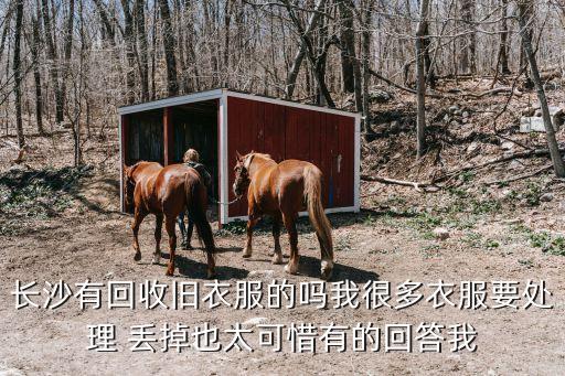长沙有回收旧衣服的吗我很多衣服要处理 丢掉也太可惜有的回答我