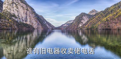 谁有旧电器收卖佬电话