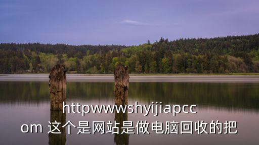 httpwwwshyijiapccom 这个是网站是做电脑回收的把