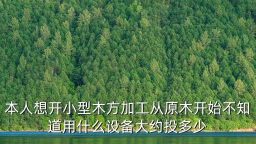 本人想开小型木方加工从原木开始不知道用什么设备大约投多少