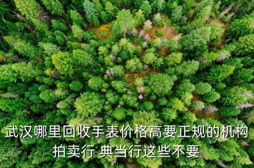 武汉哪里回收手表价格高要正规的机构拍卖行 典当行这些不要