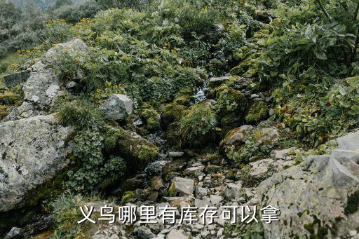 义乌哪里有库存可以拿