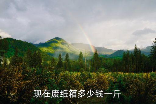 现在废纸箱多少钱一斤
