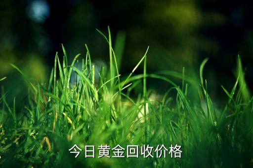 今日黄金回收价格