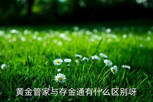 黄金管家与存金通有什么区别呀
