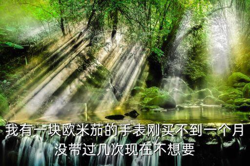 我有一块欧米茄的手表刚买不到一个月没带过几次现在不想要